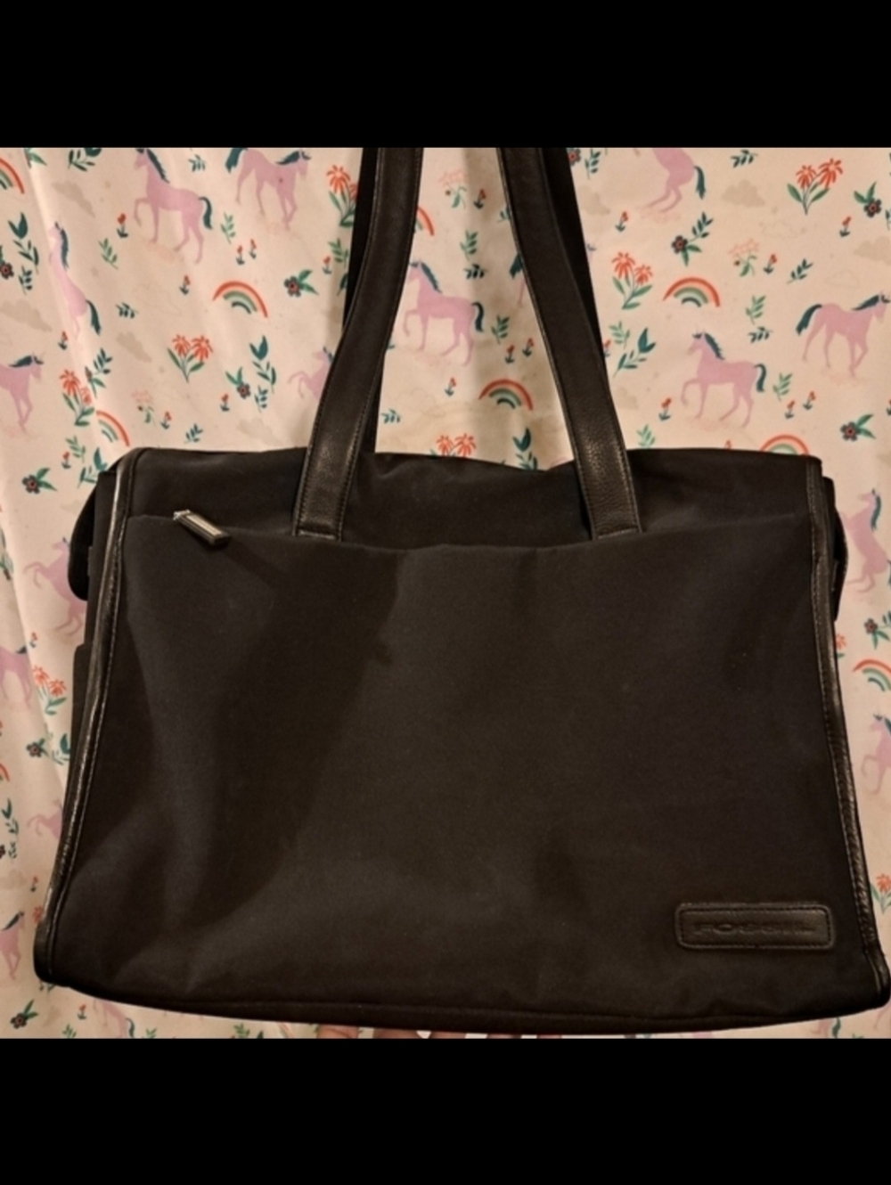 EUC Vintage 90s Fossil Black Business Casual School Padded Unisex Laptop Bag